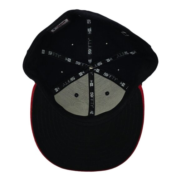 Atlanta Braves Fitted 7 1/2 Hat MLB Embroidered Tomahawk Cap USA Made New Era - Picture 5 of 13